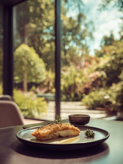 Crispy Fish Dish — Food Photography Print. poster