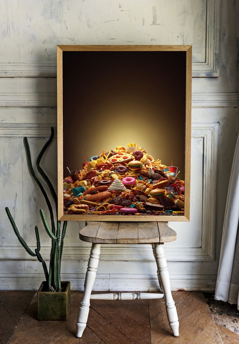 Food Mountain — Fun Print room preview