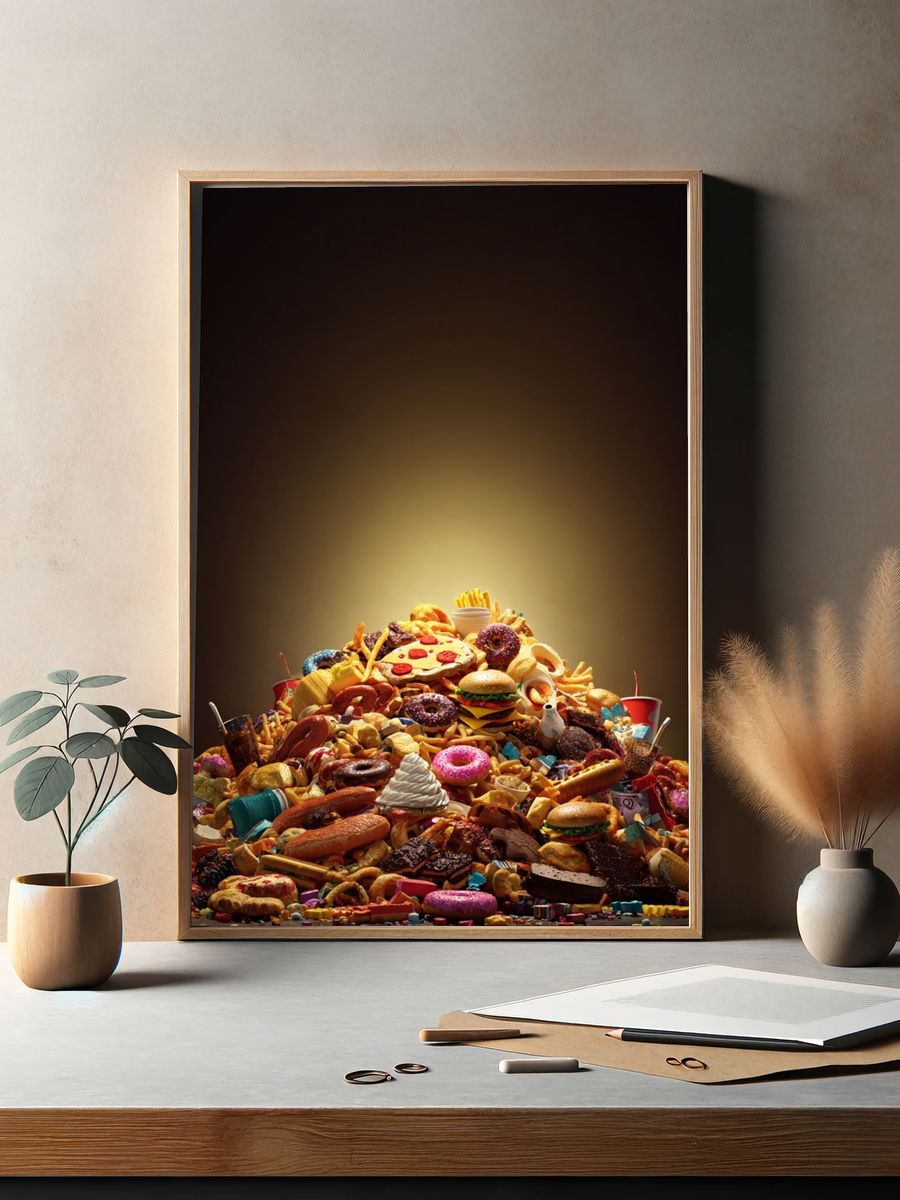 Food Mountain — Fun Print. — room view 2