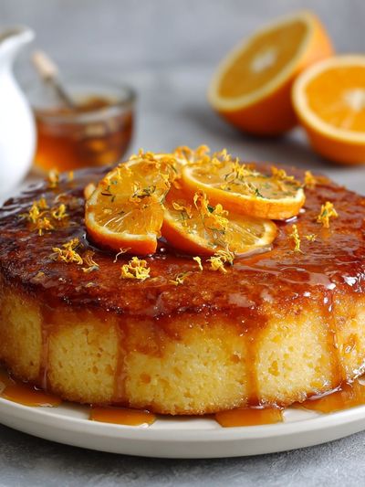 Delicious Orange Cake — Food Print.