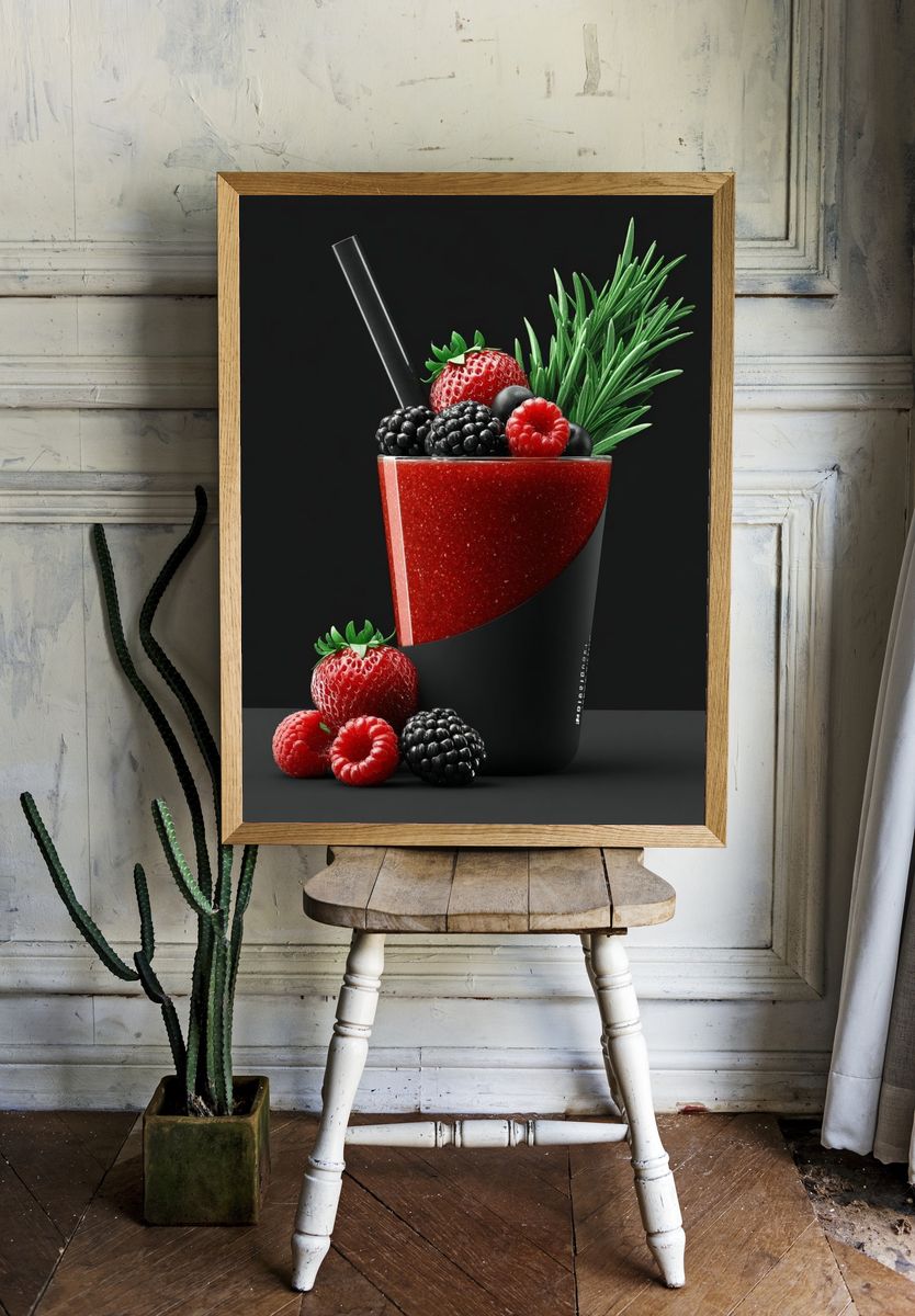 Berry Smoothie — Food-Drink Print room preview