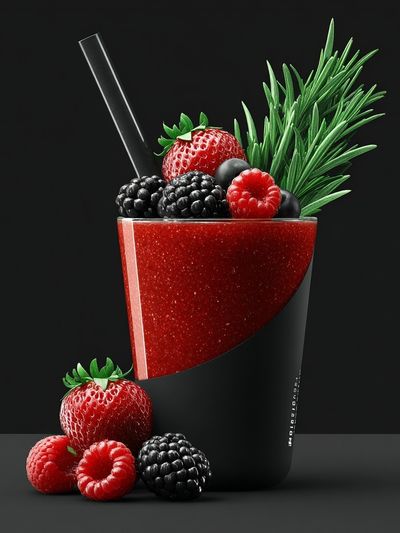 Berry Smoothie — Food-Drink Print