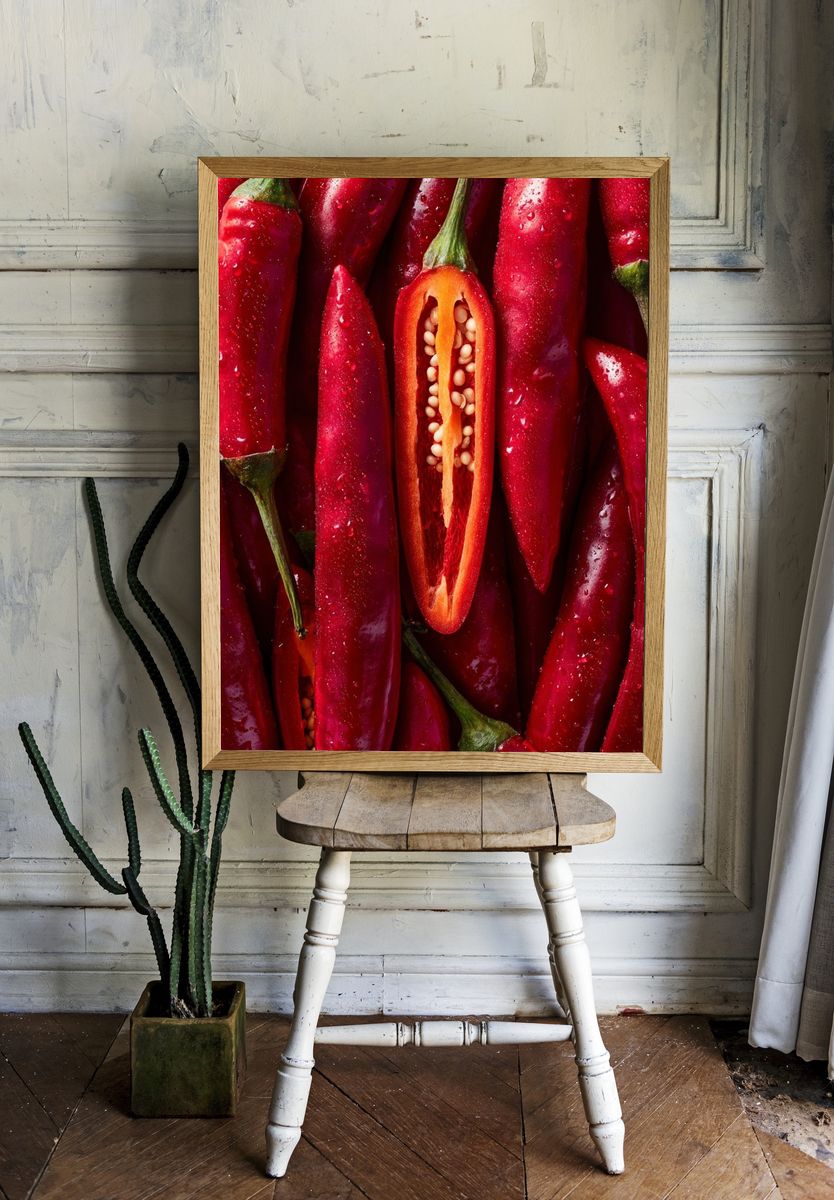 Red Chili Peppers — Food Print room preview