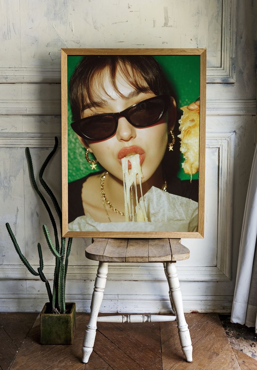 Cheesy Delight — Food Photography Print. — room view 1