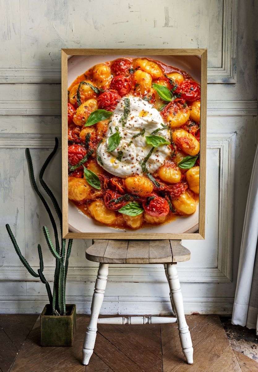 Gnocchi with Burrata — Food Print room preview