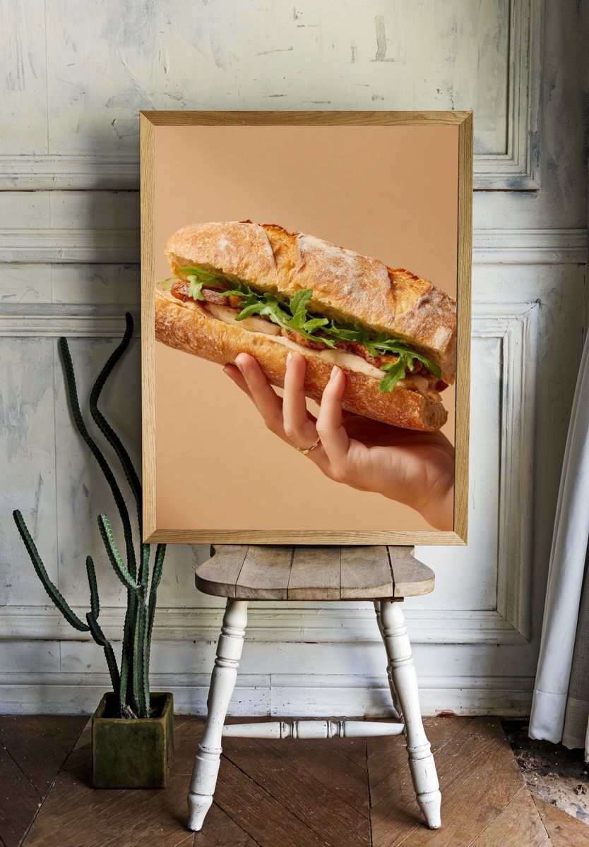 Gourmet Sandwich — Food Print. — room view 1
