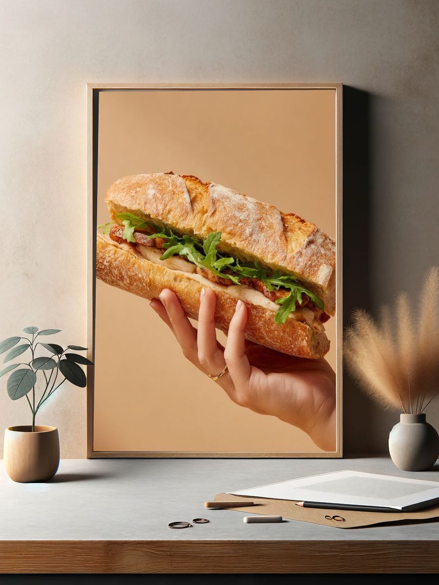 Gourmet Sandwich — Food Print. — room view 2