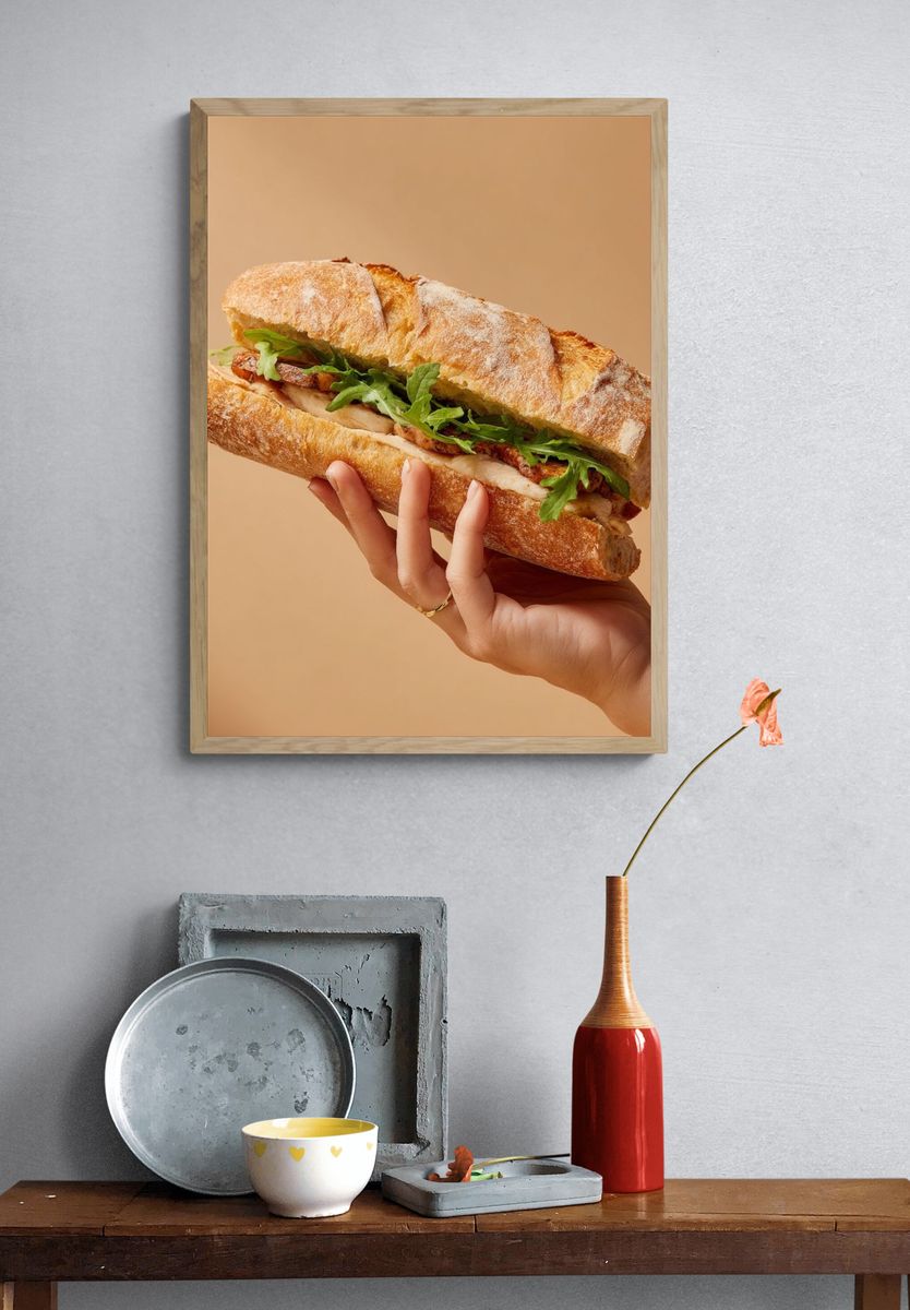 Gourmet Sandwich — Food Print. — room view 3