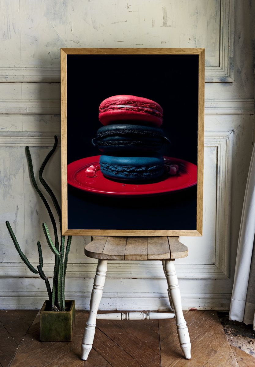 Colorful Macarons — Food Print room preview