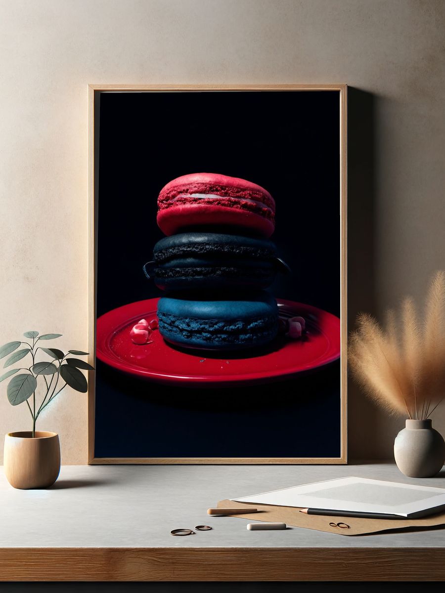 Colorful Macarons — Food Print. — room view 2