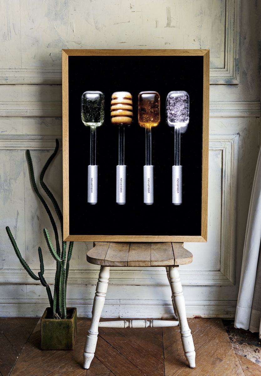 Artisan Honey Dippers — Food Photography Print. — room view 1