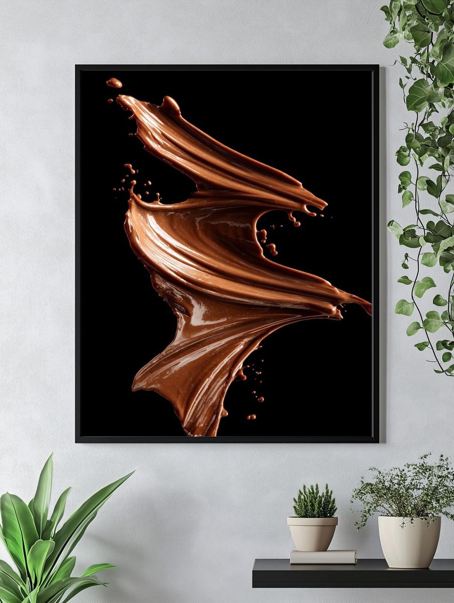 Chocolate Splash — Photography Print. — room view 4