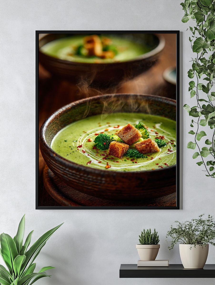 Creamy Broccoli Soup — Food Print. — room view 4