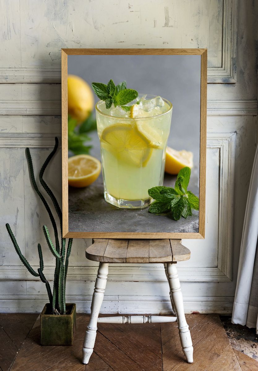 Refreshing Lemonade — Food & Drink Print room preview