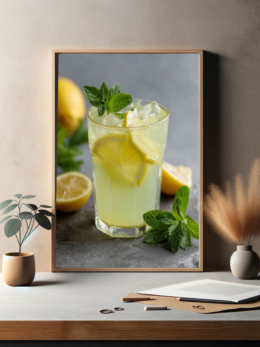 Refreshing Lemonade — Food & Drink Print. — room view 2