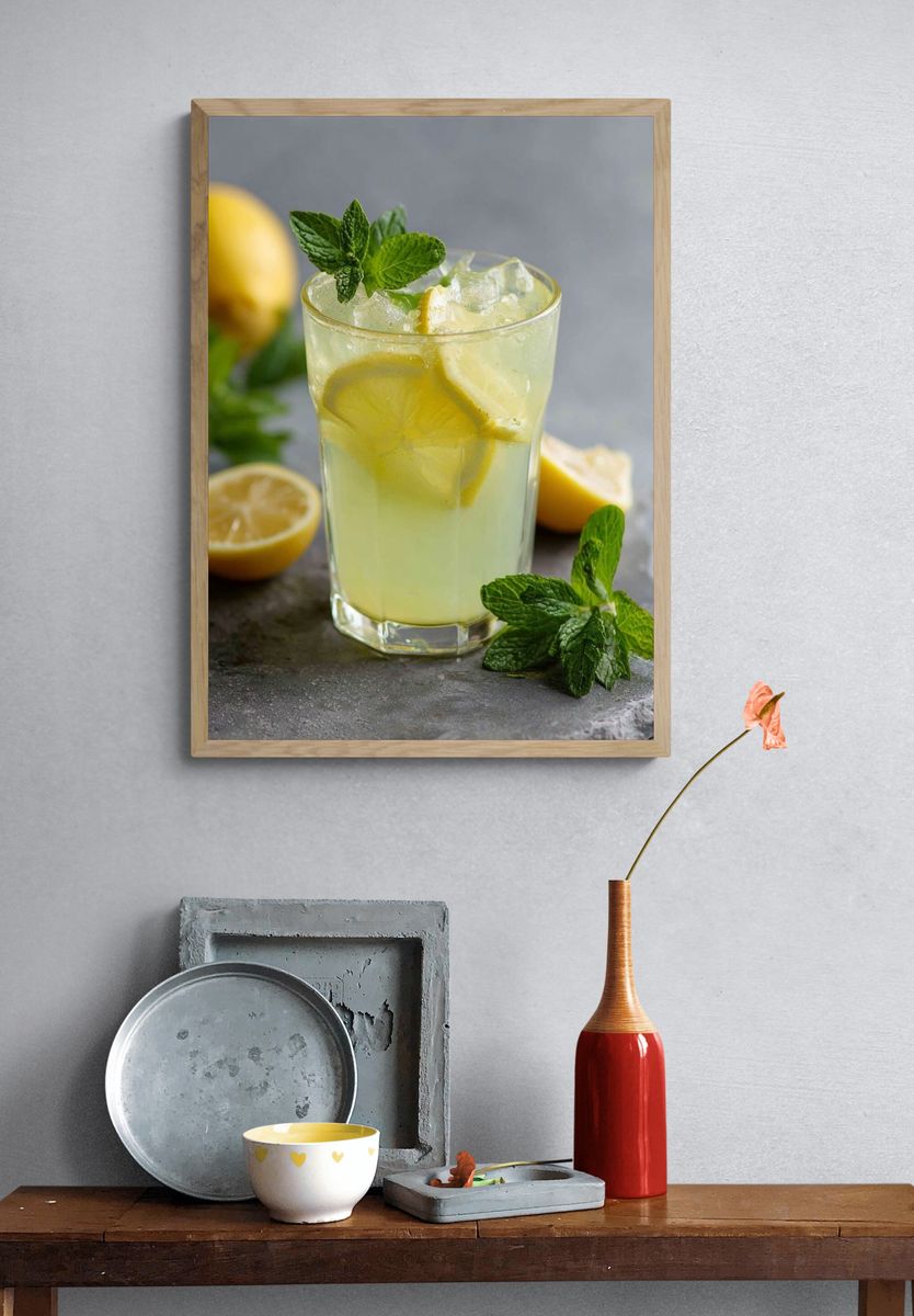 Refreshing Lemonade — Food & Drink Print. — room view 3