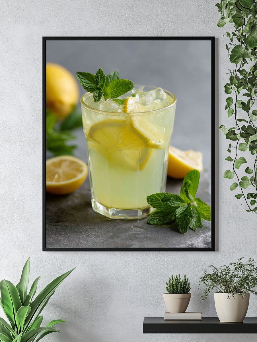 Refreshing Lemonade — Food & Drink Print. — room view 4