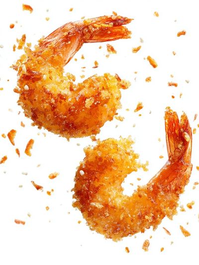 Crispy Shrimp — Food Print. poster