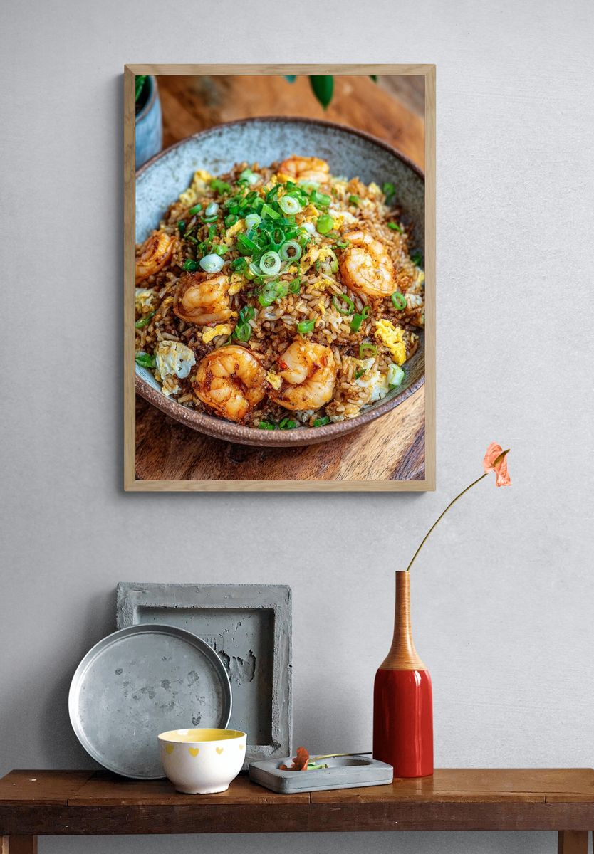 Shrimp Fried Rice — Food Print. — room view 3