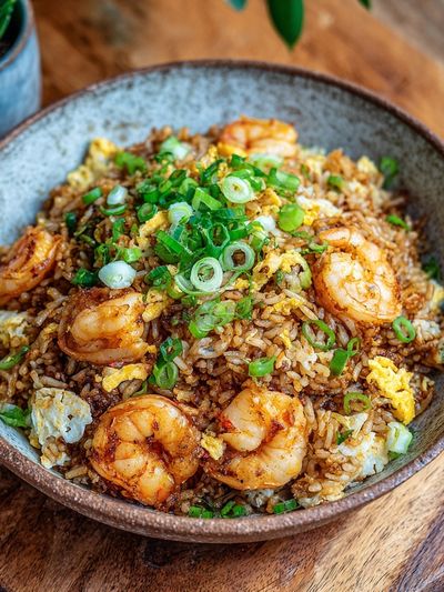 Shrimp Fried Rice — Food Print. poster