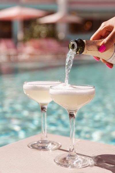 Refreshing Cocktails by the Pool — Photography Print.