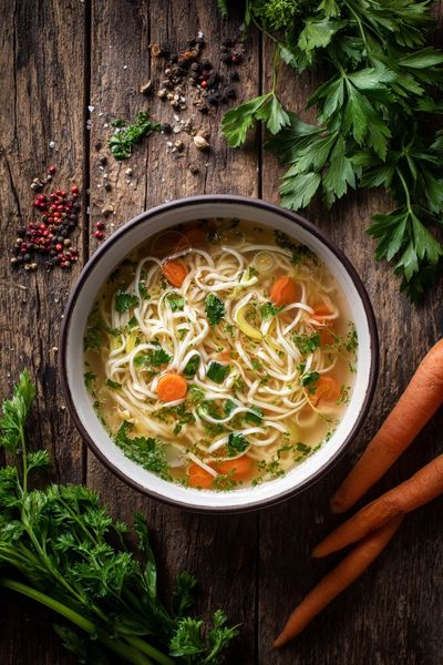 Delicious Chicken Noodle Soup — Food Print.