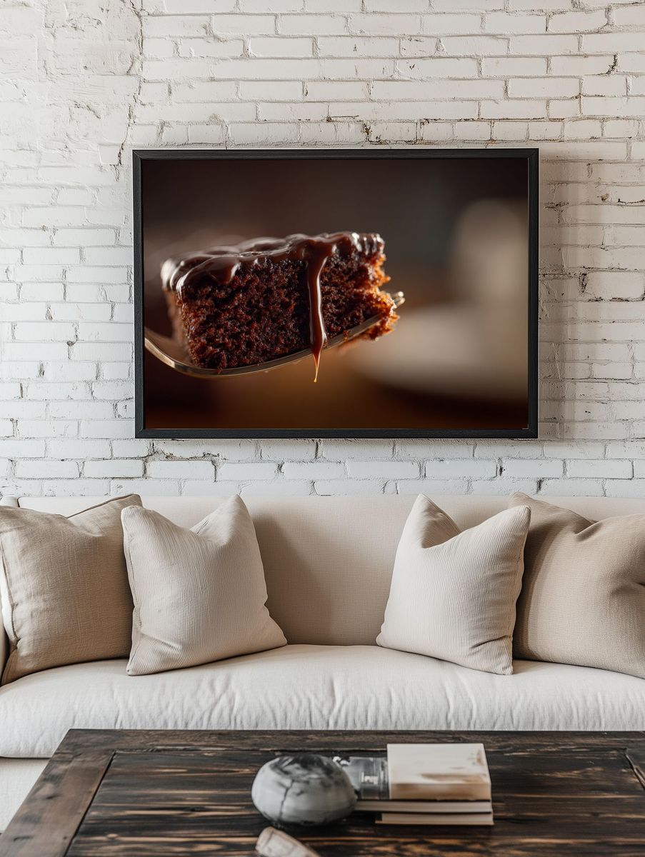 Chocolate Brownie Dessert Poster. — room view 1