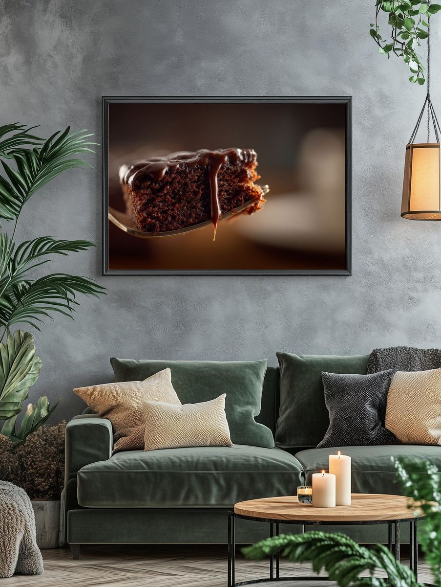 Chocolate Brownie Dessert Poster. — room view 4