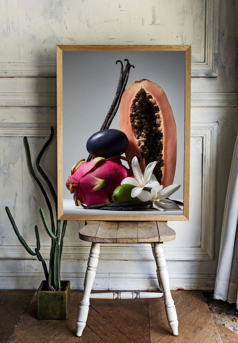 Tropical Fruits Still Life Poster room preview