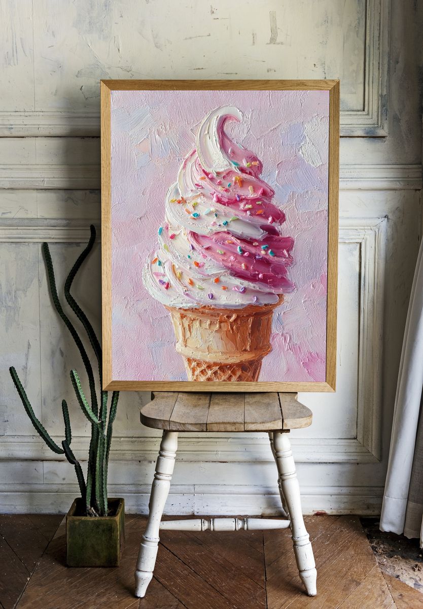 Ice Cream Cone — Art Print room preview