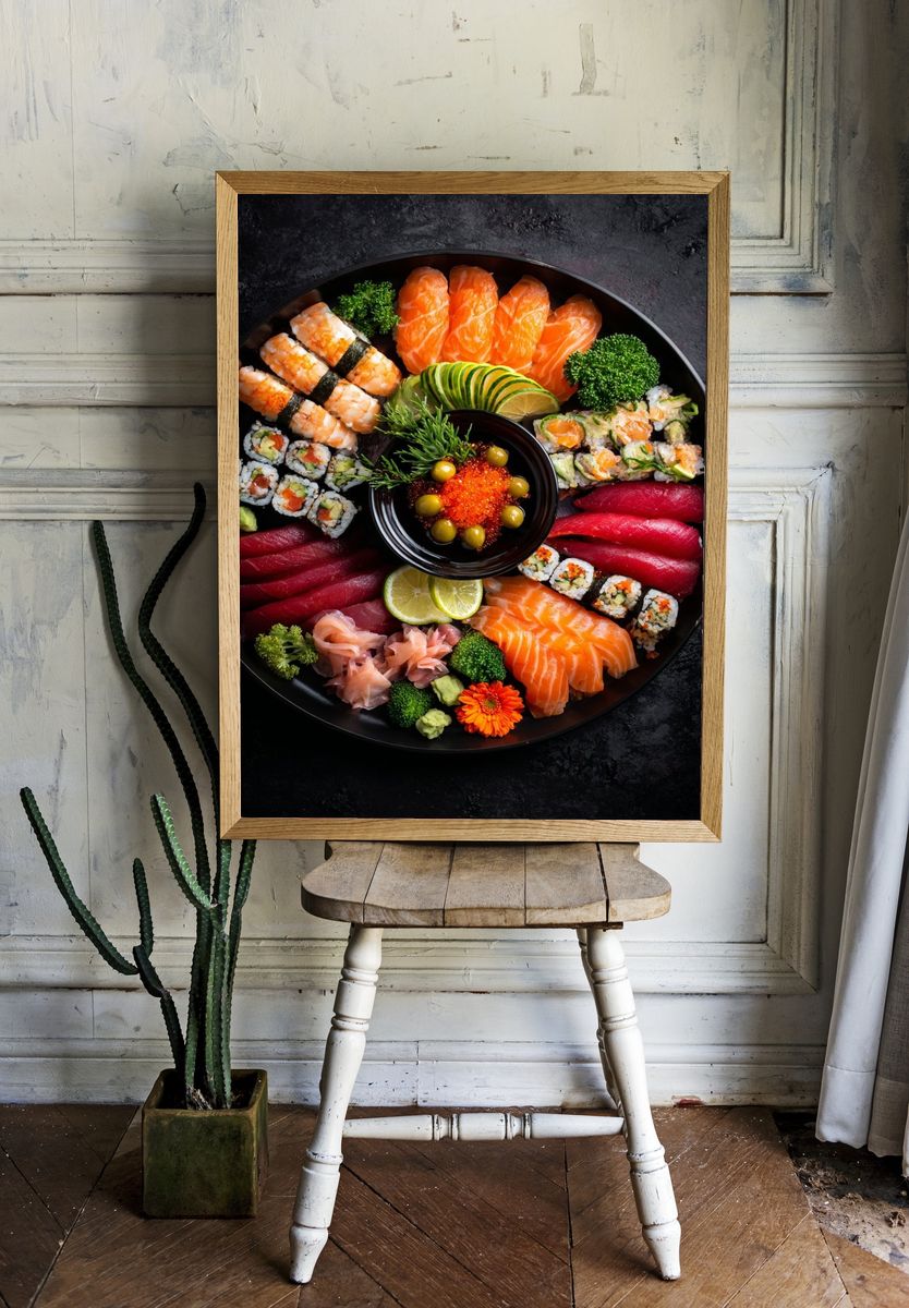 Sushi Platter — Food Print room preview