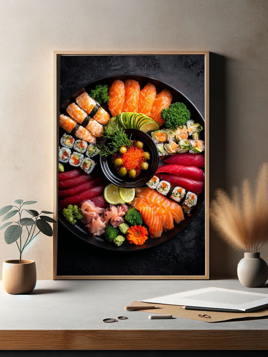 Sushi Platter — Food Print. — room view 2