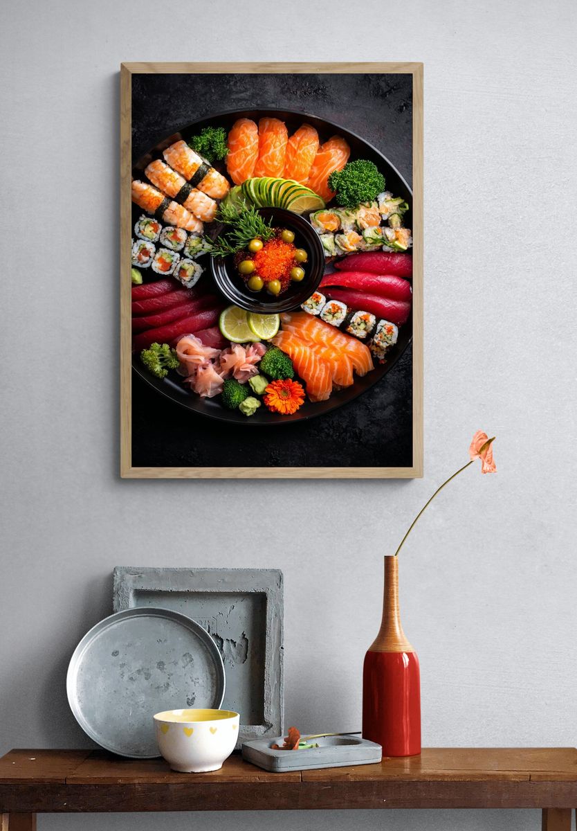 Sushi Platter — Food Print. — room view 3