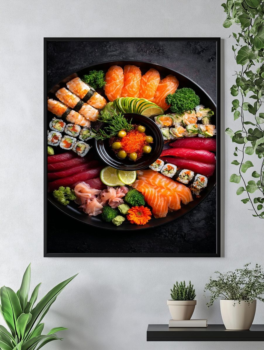 Sushi Platter — Food Print. — room view 4