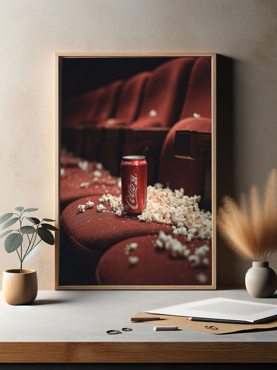 Crisp Soda and Popcorn — Photography Print. — room view 2