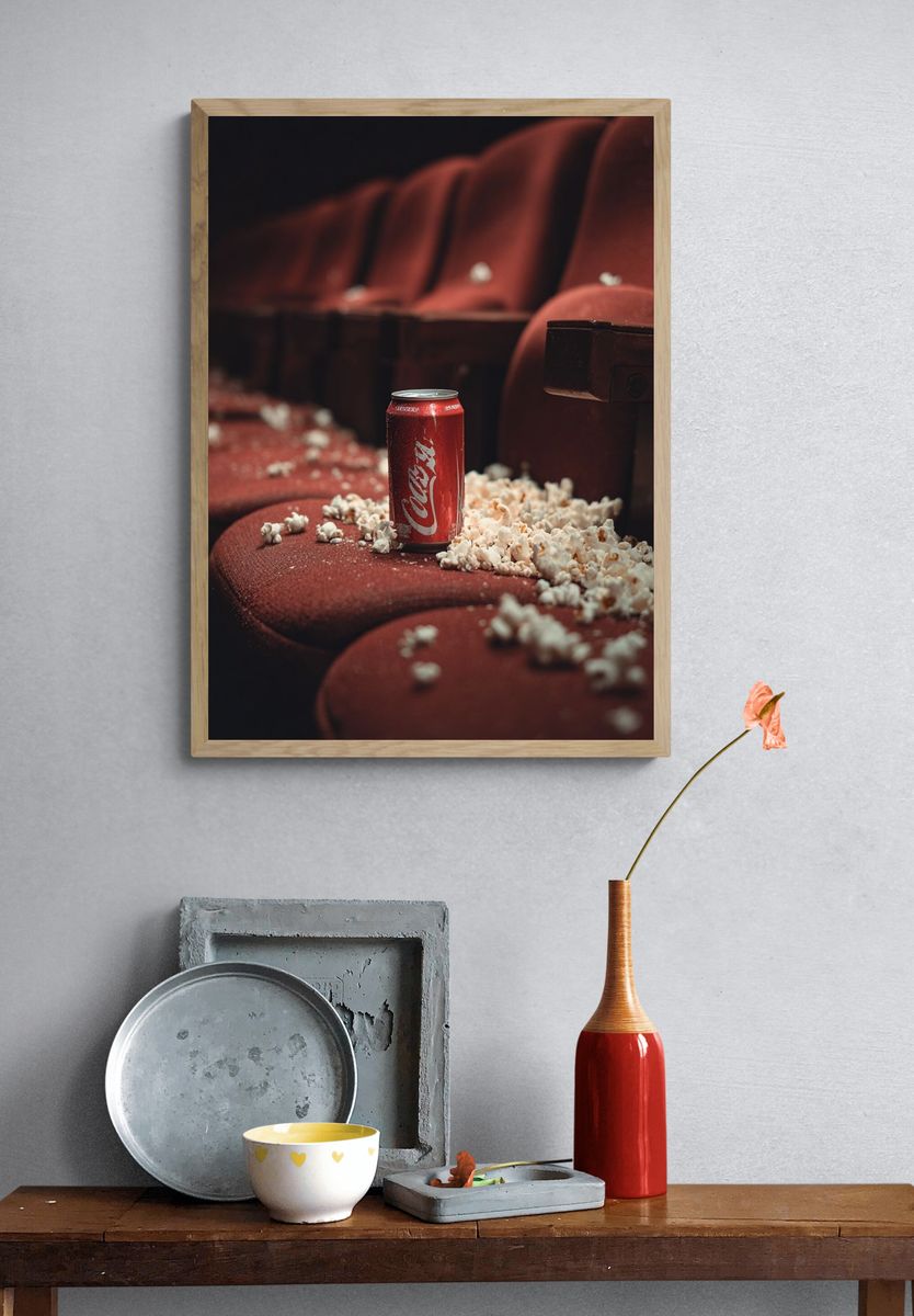 Crisp Soda and Popcorn — Photography Print. — room view 3