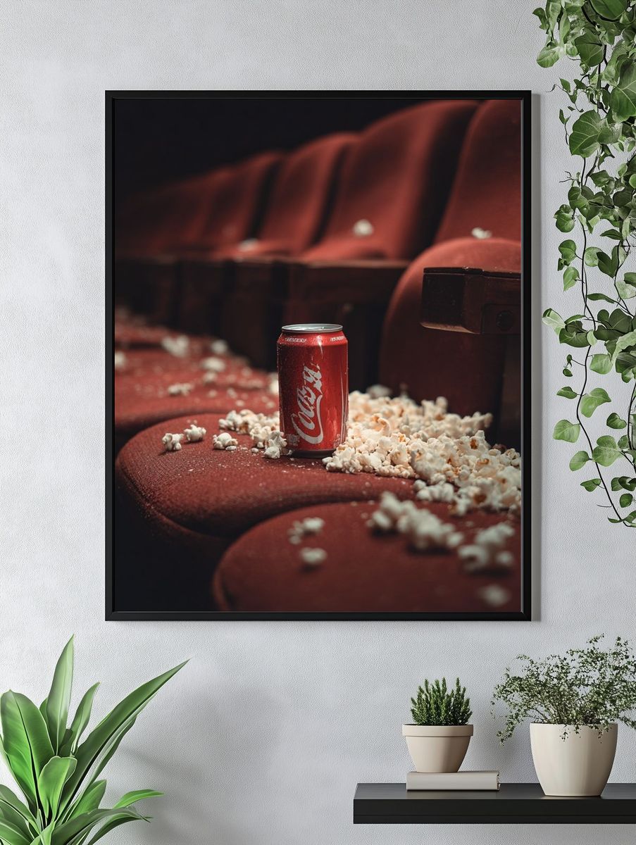 Crisp Soda and Popcorn — Photography Print. — room view 4