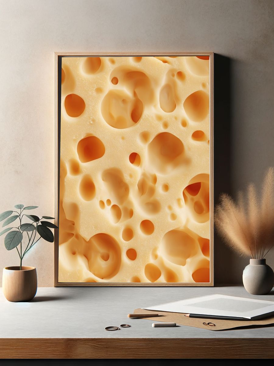 Cheese Texture — Food Print. — room view 2