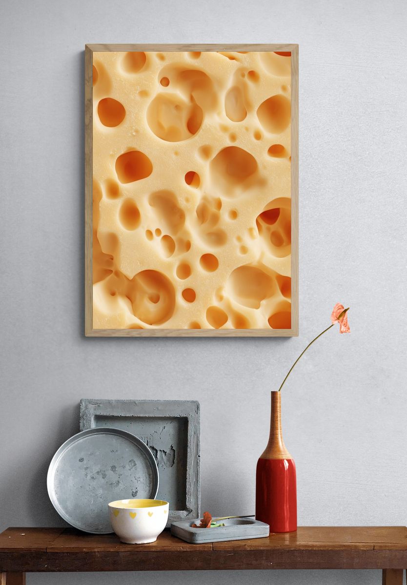 Cheese Texture — Food Print. — room view 3