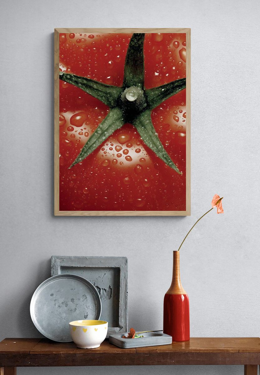 Fresh Tomato — Food Photography Print. — room view 3