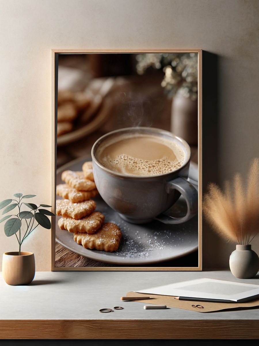 Coffee and Cookies — Food Print. — room view 2