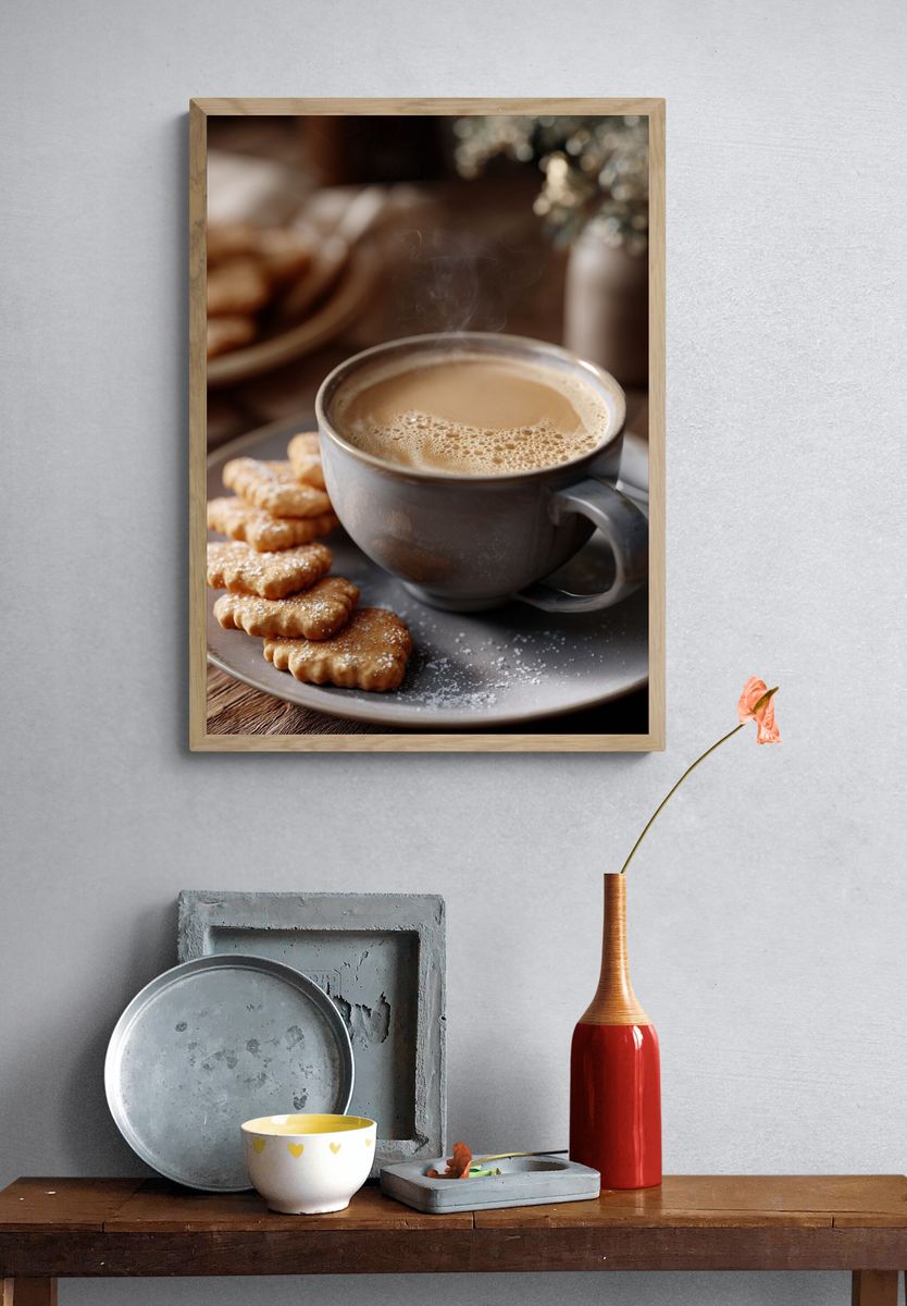 Coffee and Cookies — Food Print. — room view 3