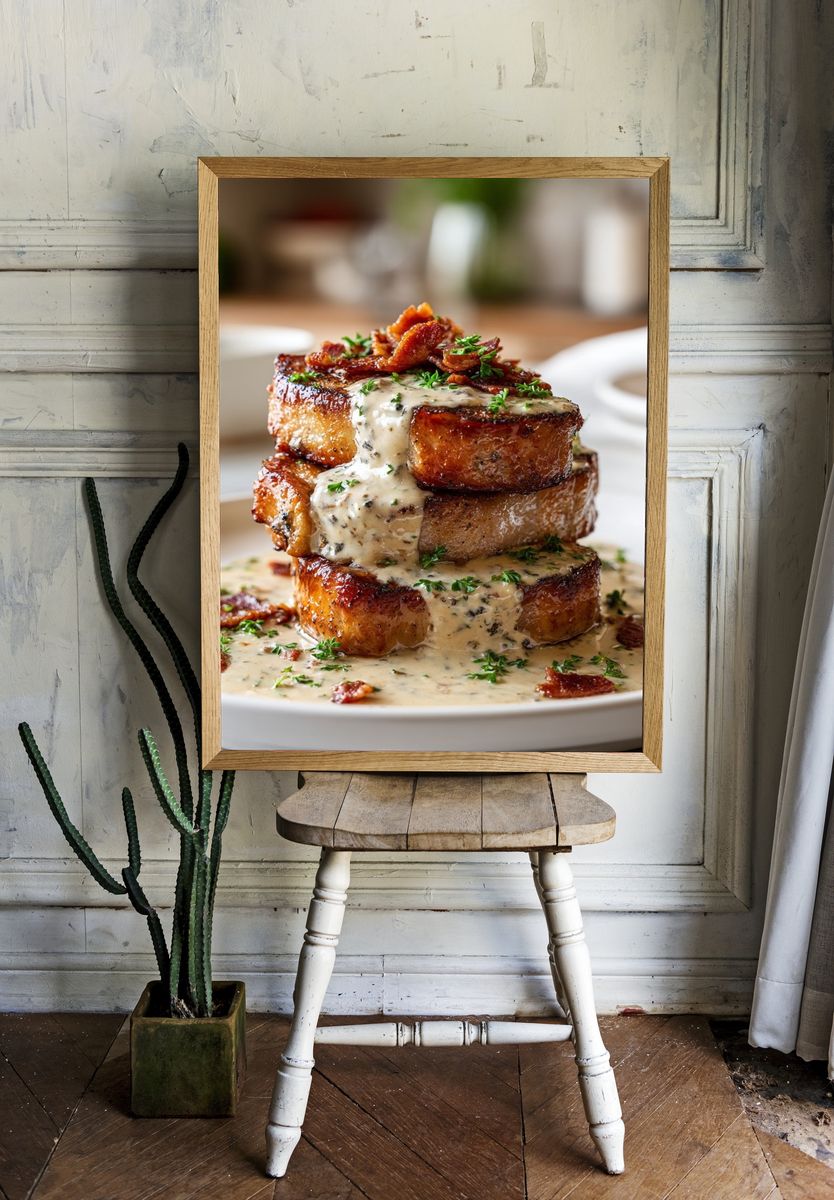 Delicious Bacon Stack — Food Print. — room view 1