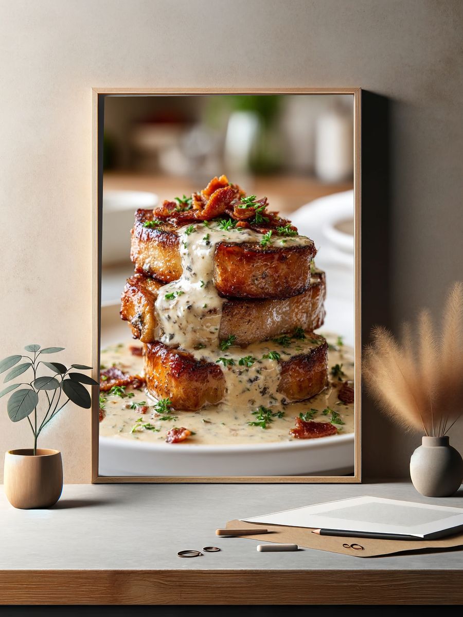 Delicious Bacon Stack — Food Print. — room view 2