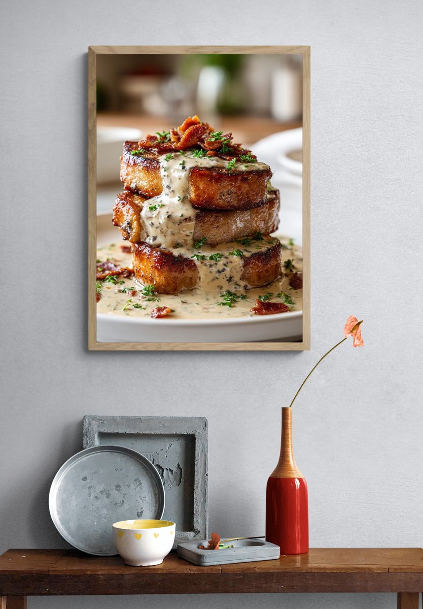 Delicious Bacon Stack — Food Print. — room view 3