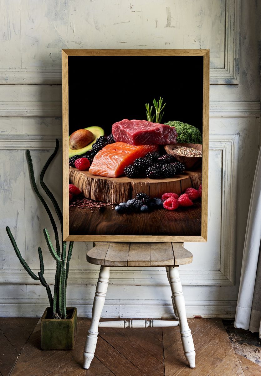 Gourmet Food Ingredients — Food & Drink Print room preview