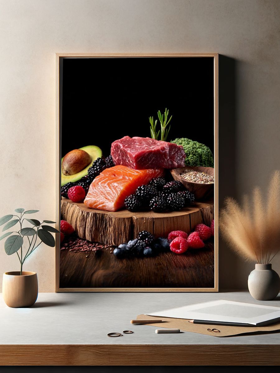 Gourmet Food Ingredients — Food & Drink Print. — room view 2