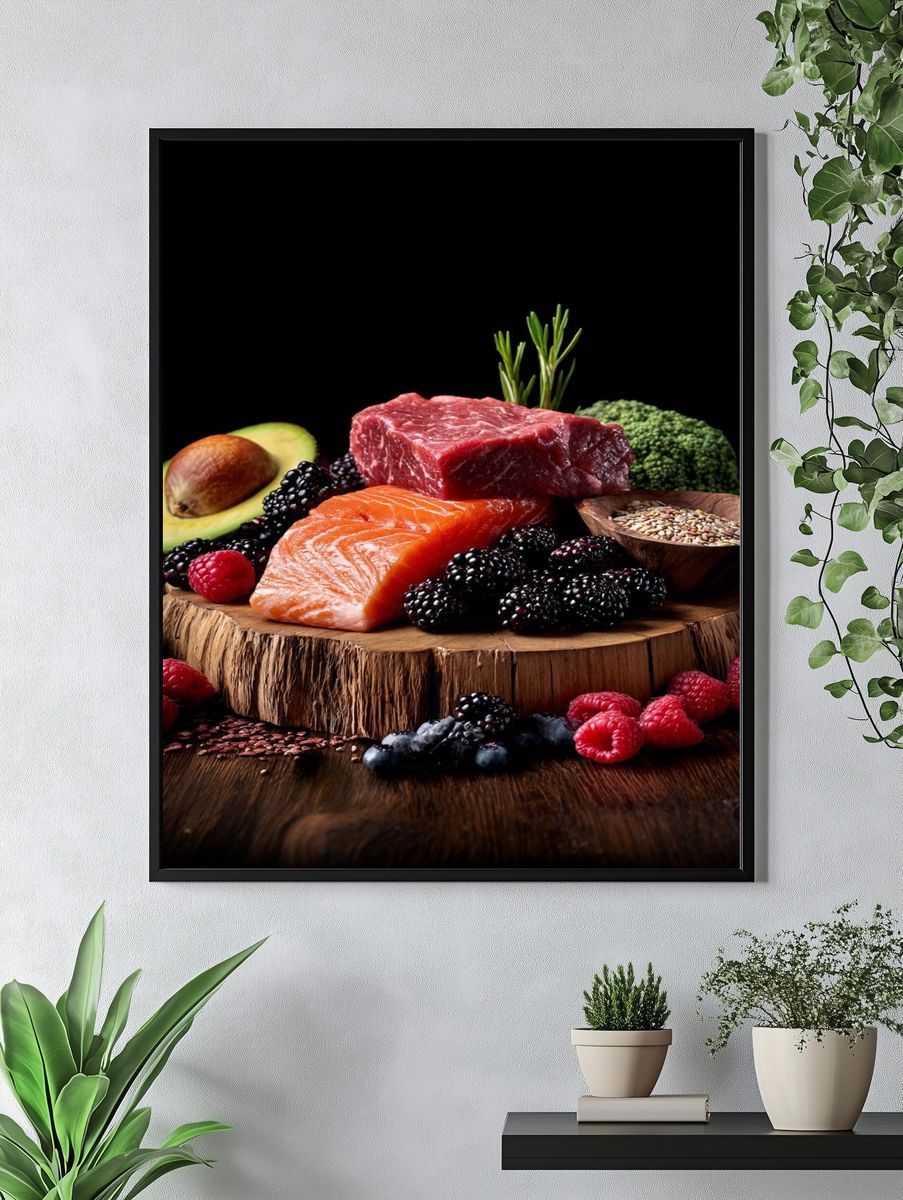 Gourmet Food Ingredients — Food & Drink Print. — room view 4