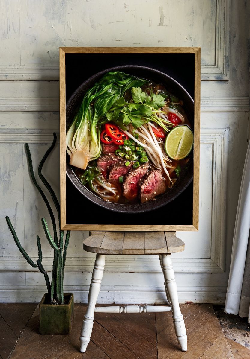 Delicious Ramen Bowl — Food Print room preview