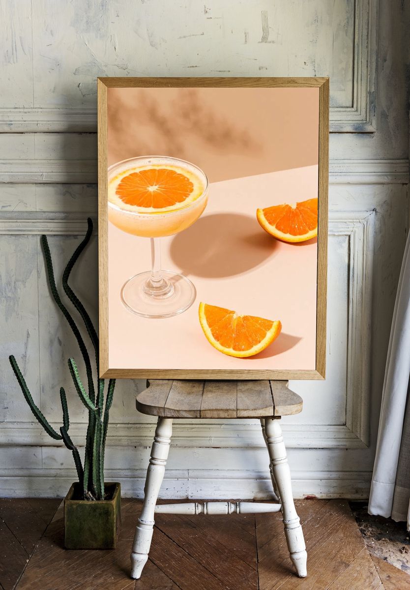 Fresh orange margarita cocktail. room preview